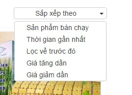Sắp xếp sản phẩm